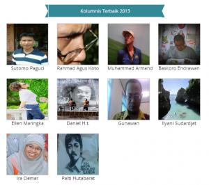 10 Kolumnis Terbaik 2013